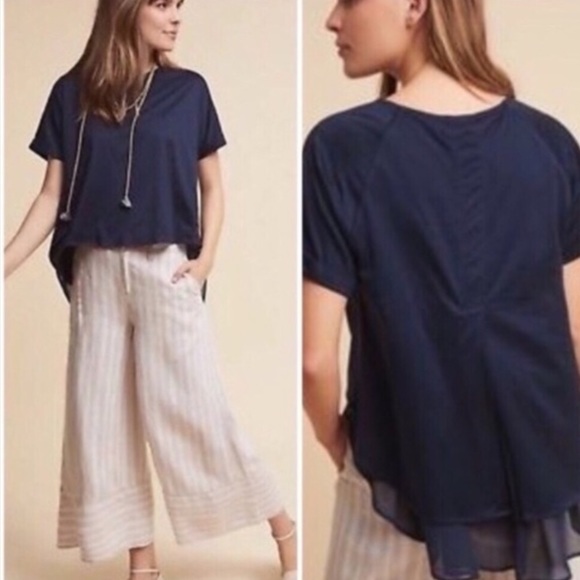 Anthropologie Tops - • SOLD • Anthopologie Eri + Ali Chiffon Tee